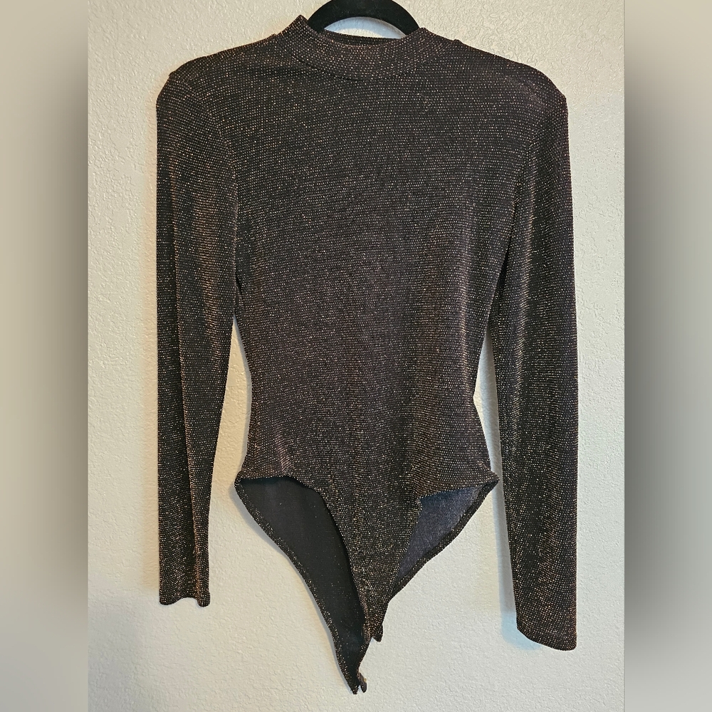 Black & Gold shimmery bodysuit